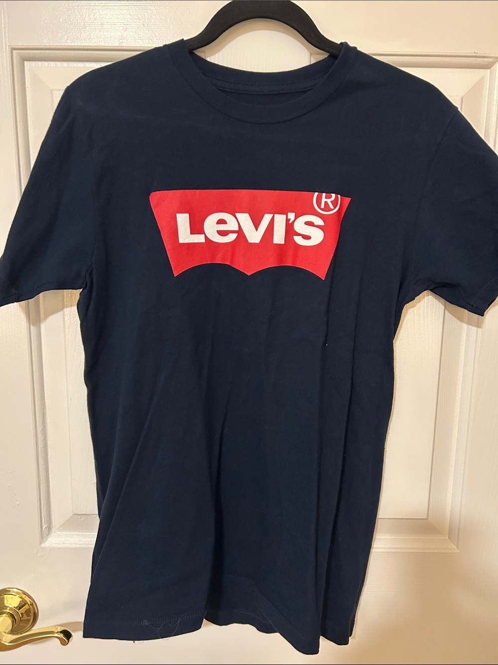 Levi's Navy T-Shirt with Red Logo